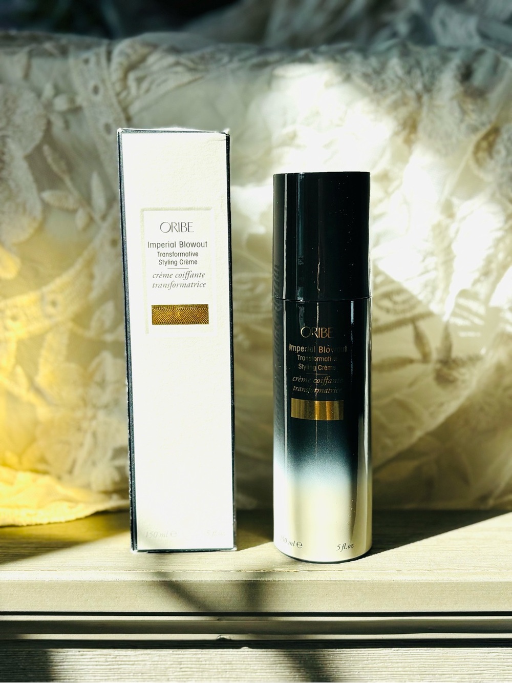Oribe Imperial Blowout Styling Crème – Black, Gold, White